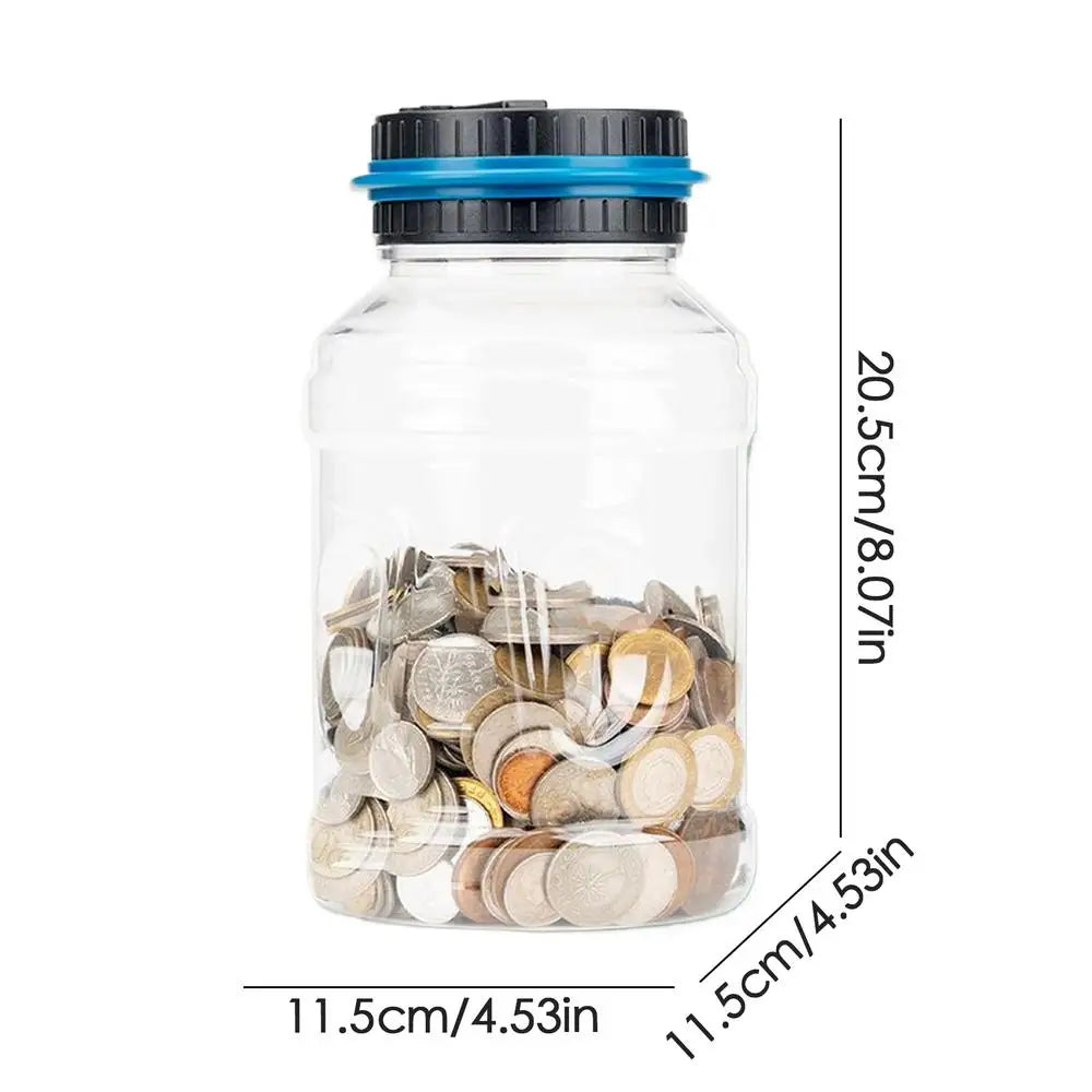 Digital Coin Counting Jar Piggy Bank Palace