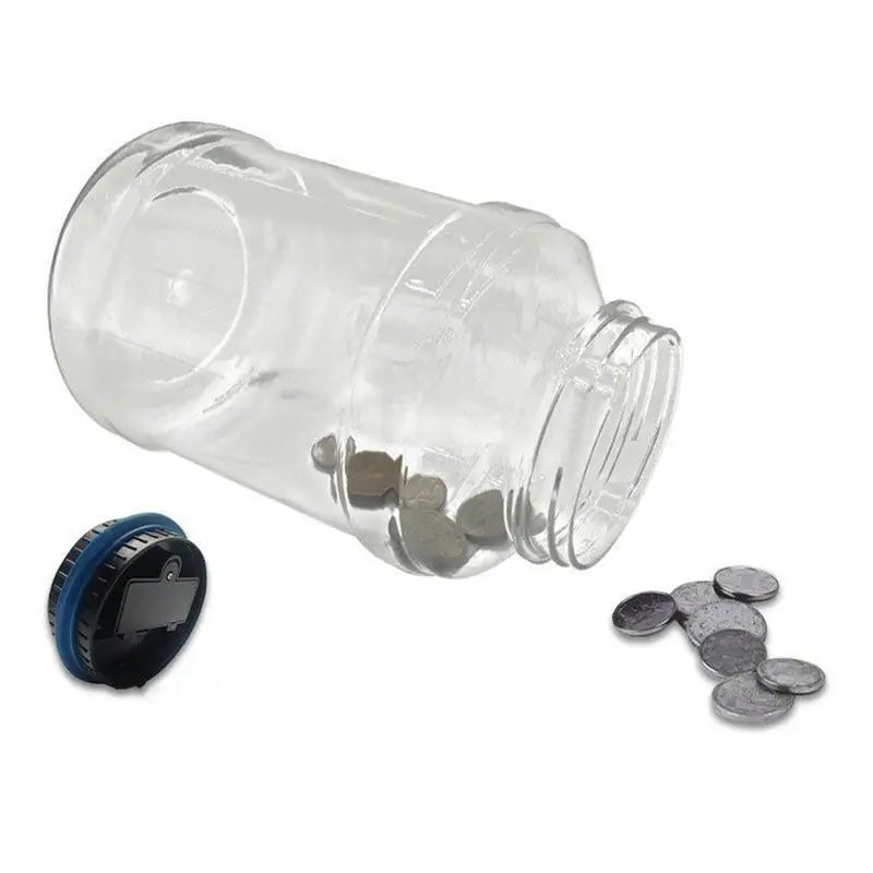 Digital Coin Counting Jar Piggy Bank Palace