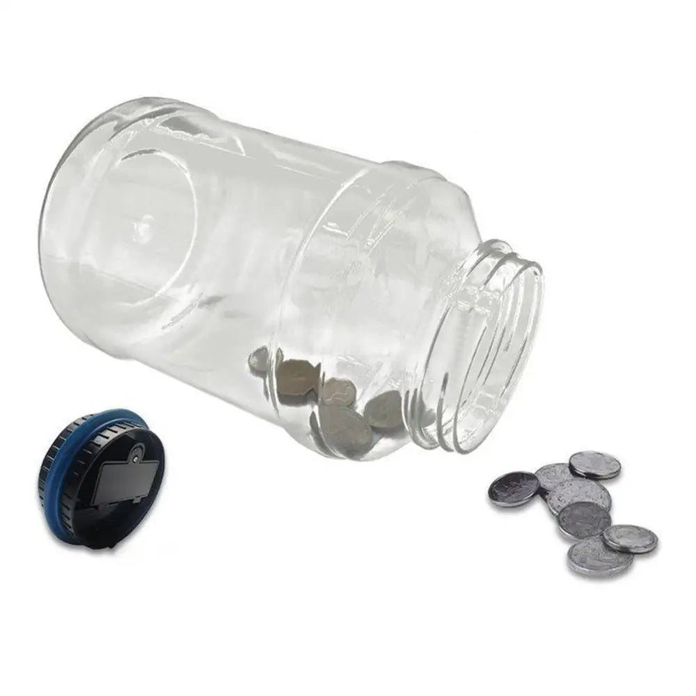 Digital Coin Counting Jar Piggy Bank Palace