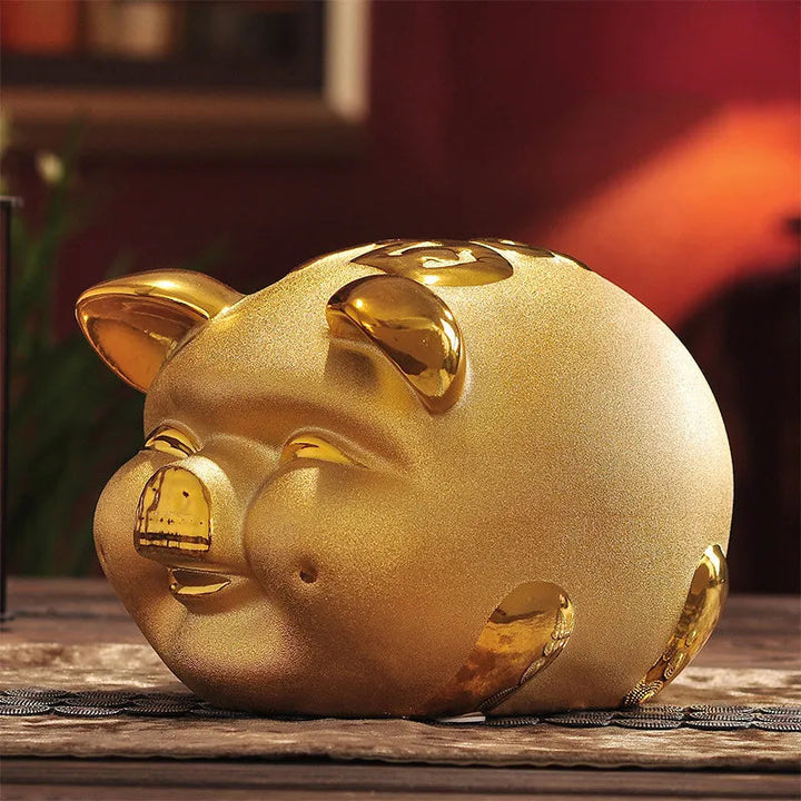 Gold Piggy Bank Gift | Piggy